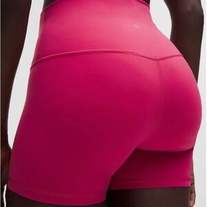 Lululemon Align Hot Pink Women's Bike Shorts - Align - 10